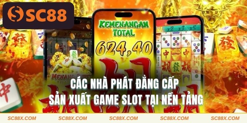 Các nhà phát hành đẳng cấp sản xuất game slot tại nền tảng